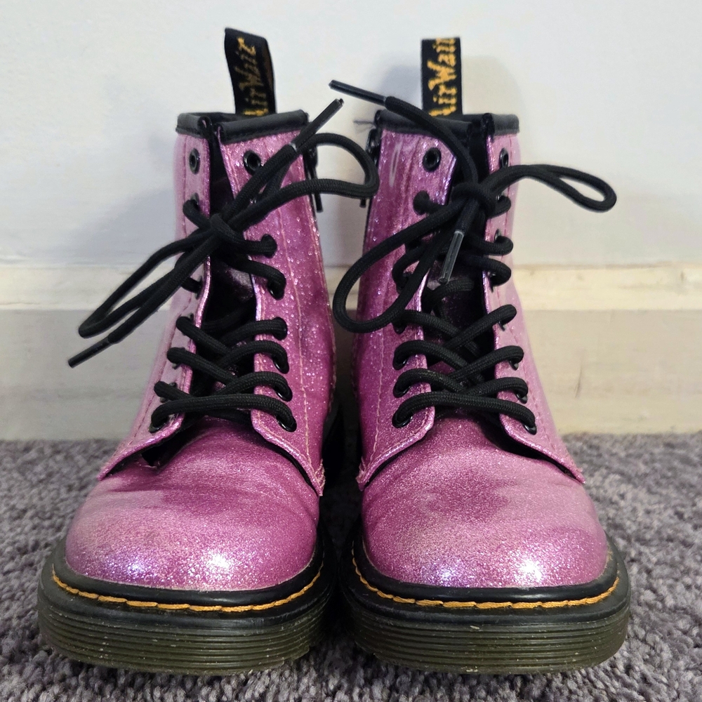 Glittery Pink Kids Boots - Picture 7 of 7